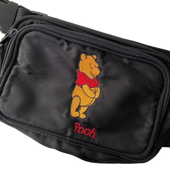 Vintage Walt Disney World Black Pooh Waist Bag - Picture 3 of 8